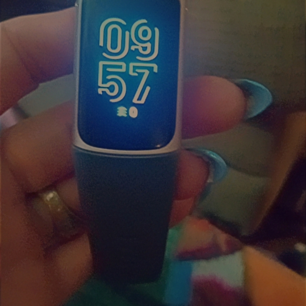 Smart Fitness Tracker with Blue Band